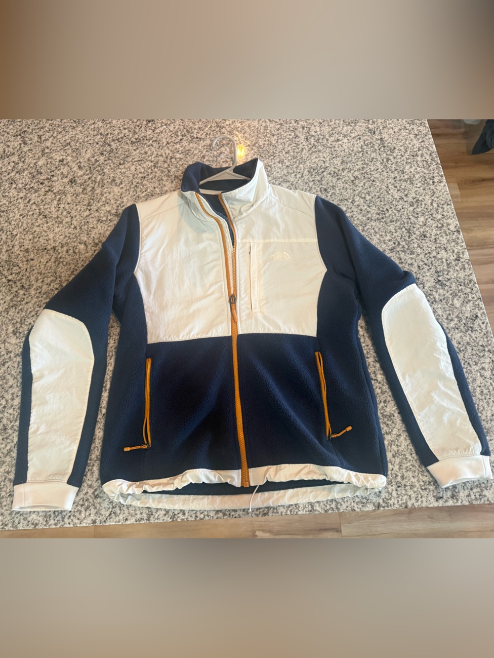 The North Face Navy, White & Gold Lightweight Fleece Jacket